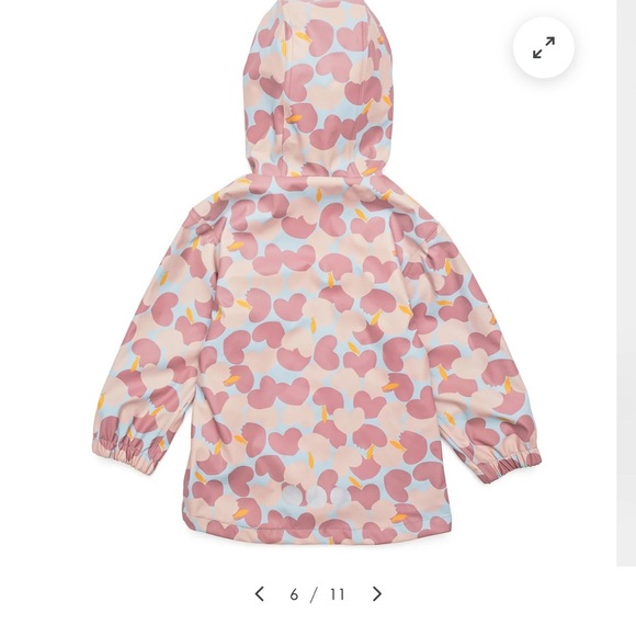 Snapperrock Apple Love Recycled Lined Raincoat - Picture 11 of 16